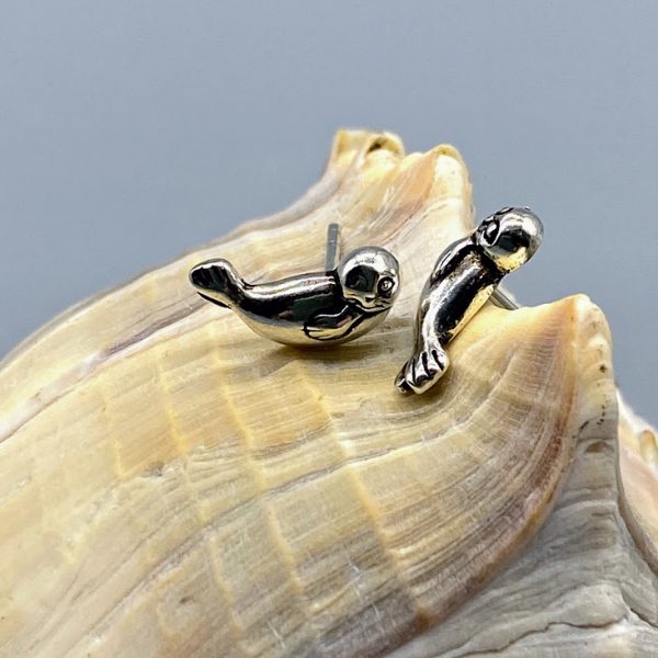 Oorknopjes 925 zilver maritiem zeehond
