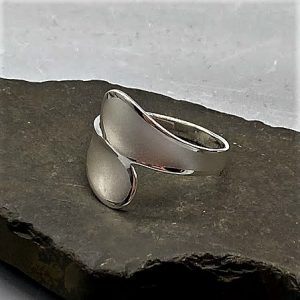 925 Silberring, matt/glänzend