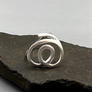 925 zilveren ring, mat / glanzend