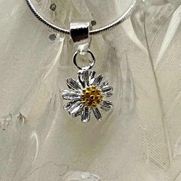 Hanger 925 zilver maritiem madeliefje