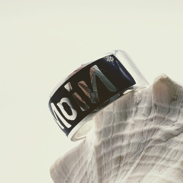 LIVINCI 925 Silberring, MOIN nachtblau