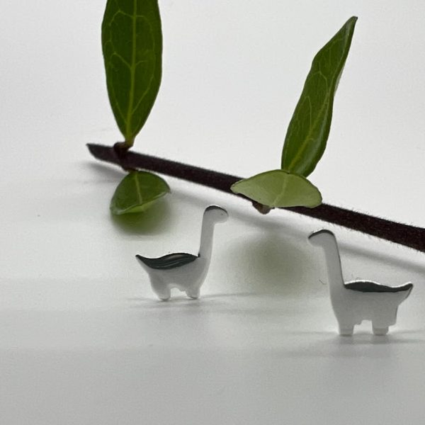 Ohrstecker 925 Silber Dino glänzend