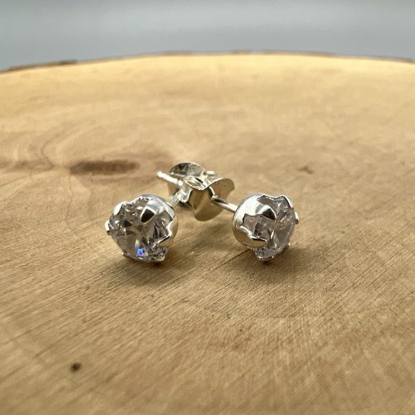 Ohrstecker 925 Silber Zirkonia 5 mm