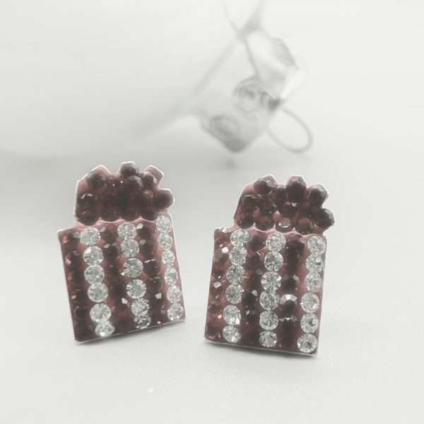 Ohrstecker 925 Silber Kristall Geschenk versch. Farben Weihnachten