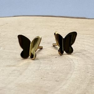 Ohrstecker 925 Silber vergoldet Schmetterling