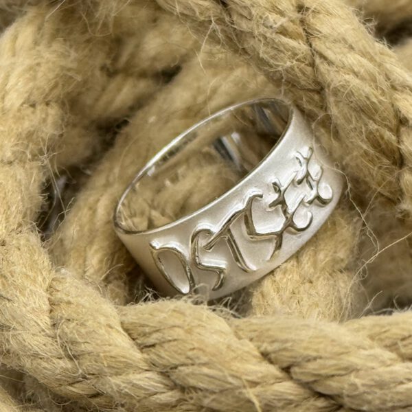 LIVINCI 925 Silberring, OSTSEE matt