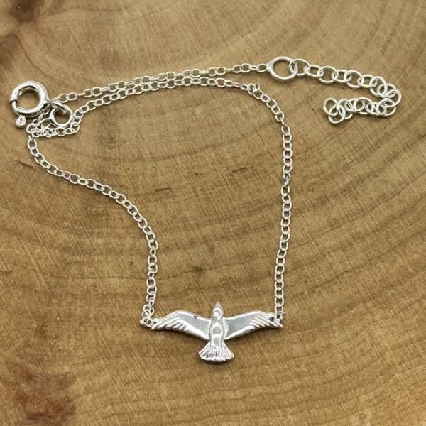 925 Silberarmband Möwe fliegend