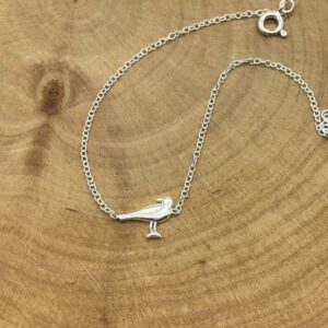 925 Silberarmband Möwe sitzend