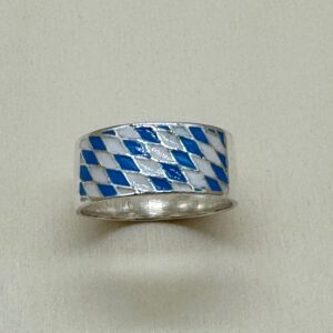 LIVINCI 925 Silberring glänzend emailliert Bayern